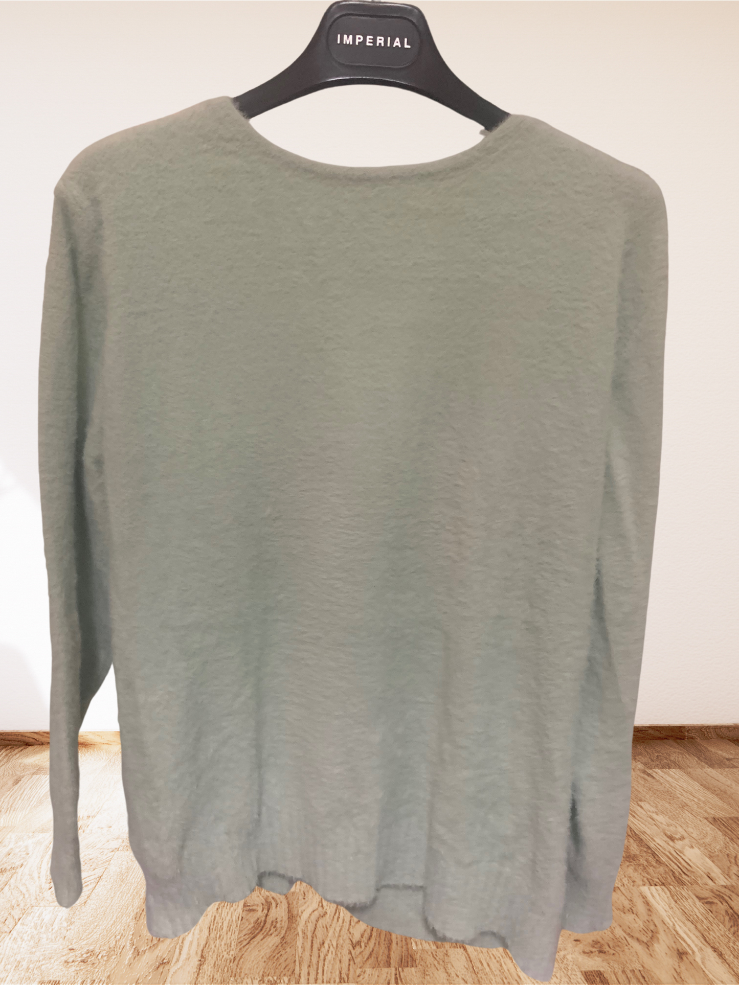Aqua green fur sweater