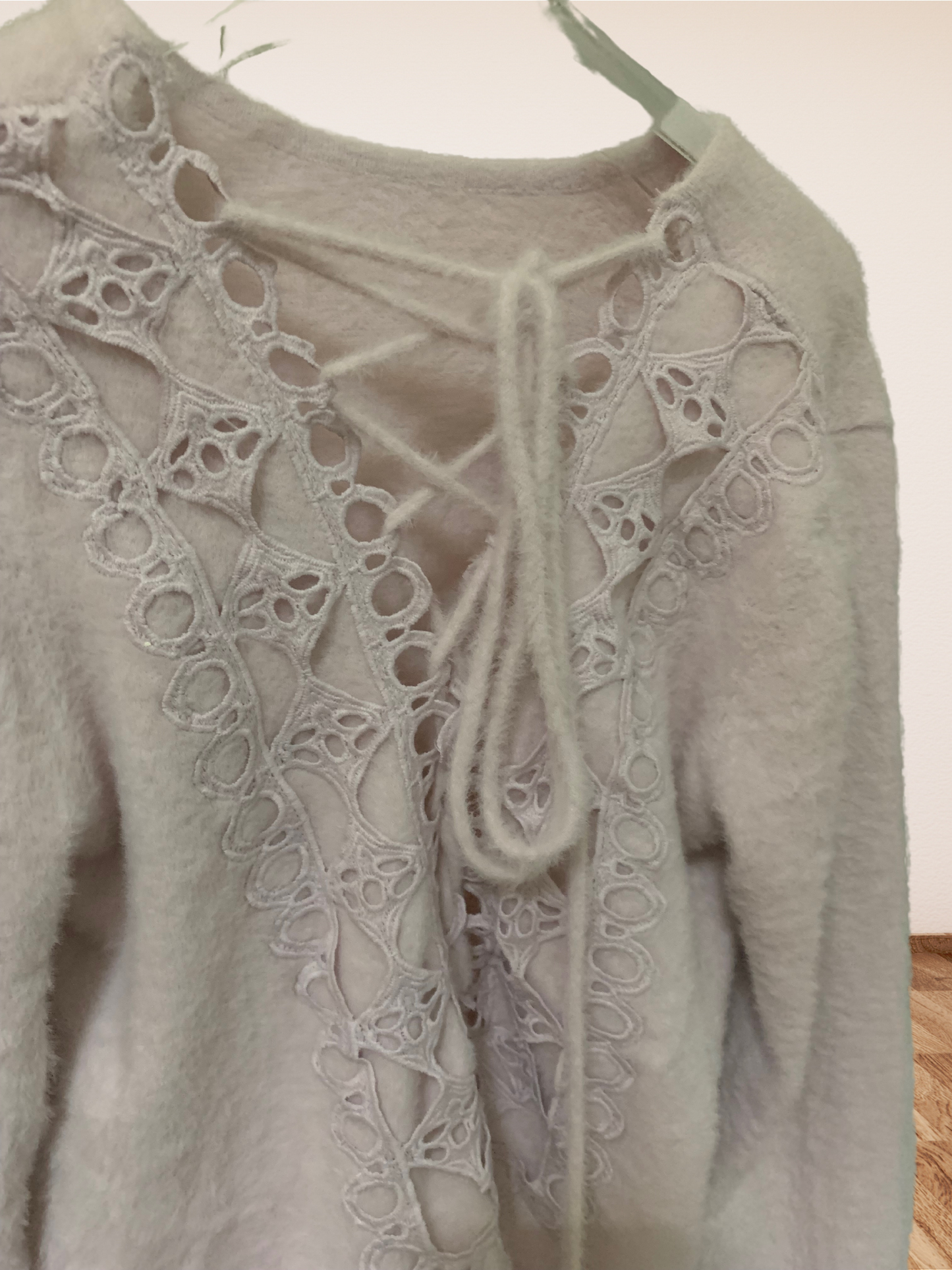 Pale pink fur sweater