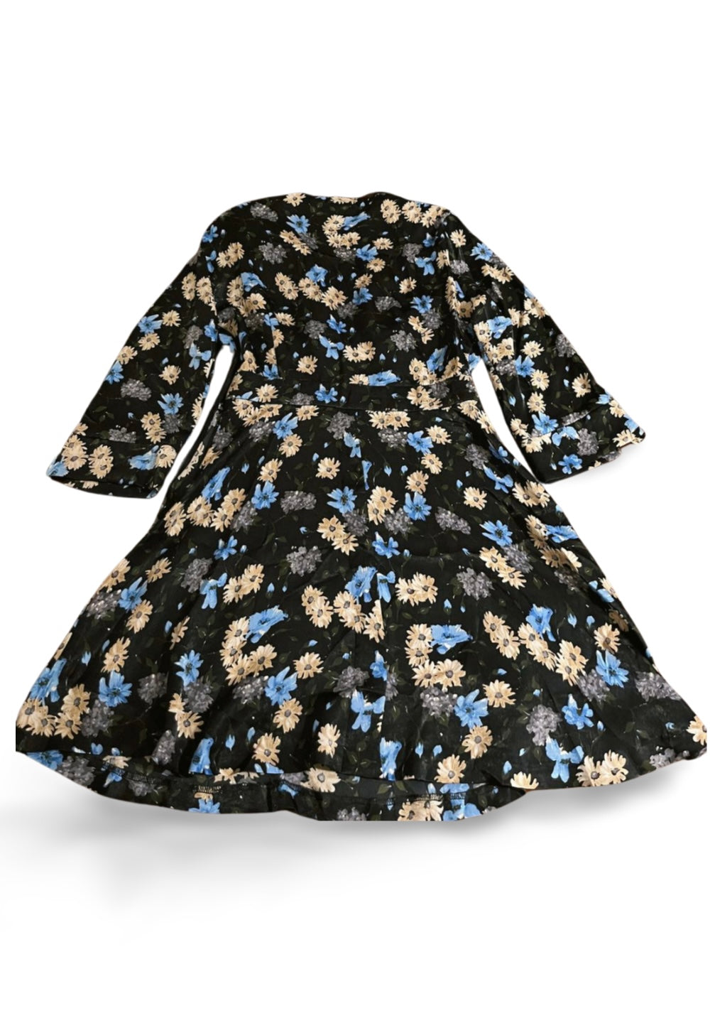 ZARA floral satin dress