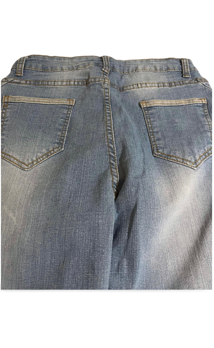 Dettaglio tessuto denim effetto vintage