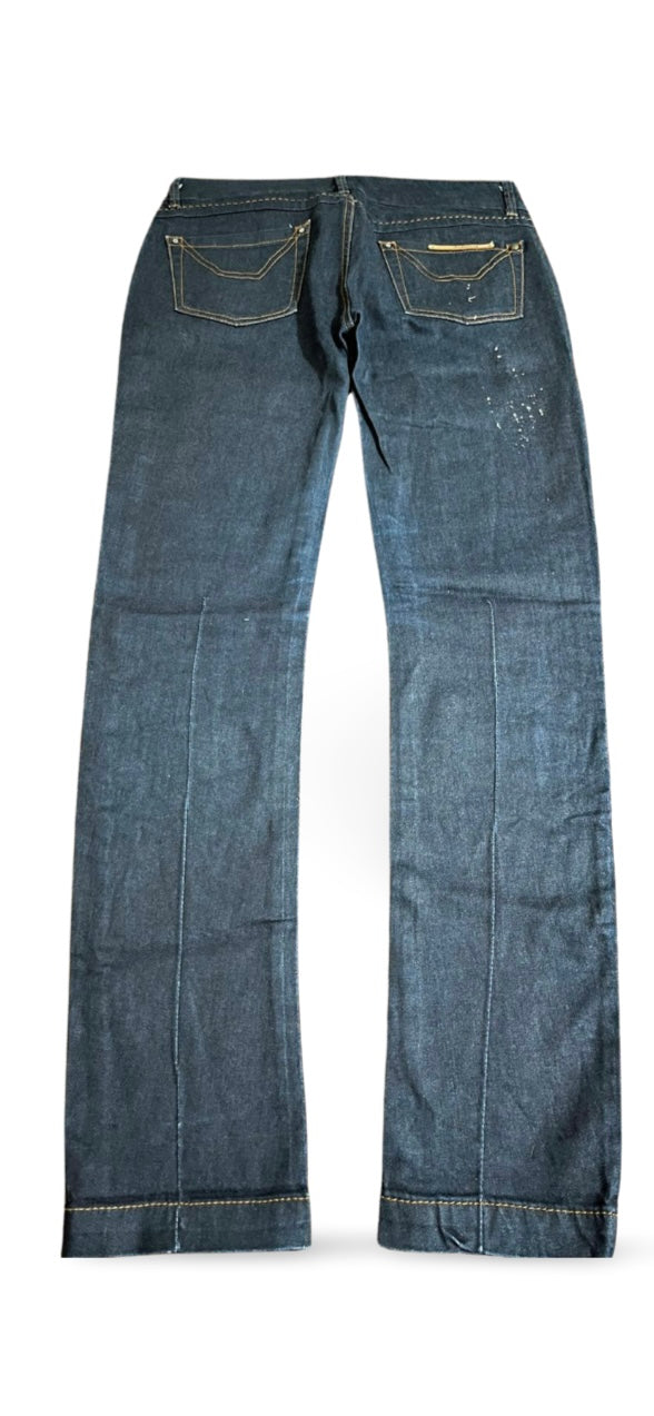 Structured Gray Jeans with Jeckerson Branded Plaque