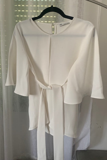 Zara White Blouse