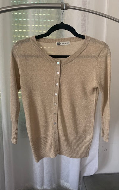 Lamé long-sleeved shirt