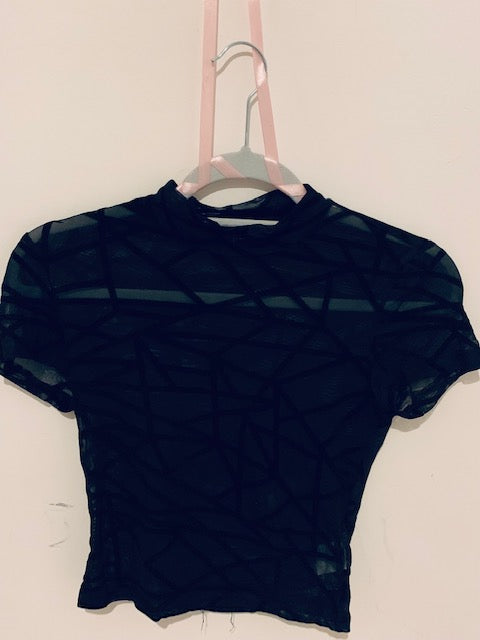 Short Transparent Spider T-Shirt