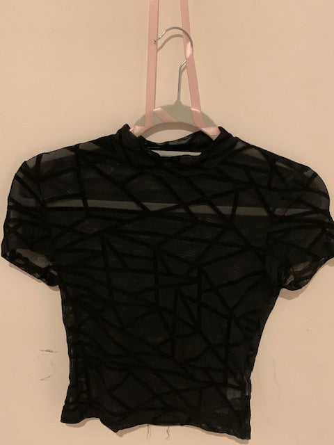 Short Transparent Spider T-Shirt