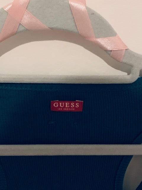 GUESS Petrol Rhinestone Top