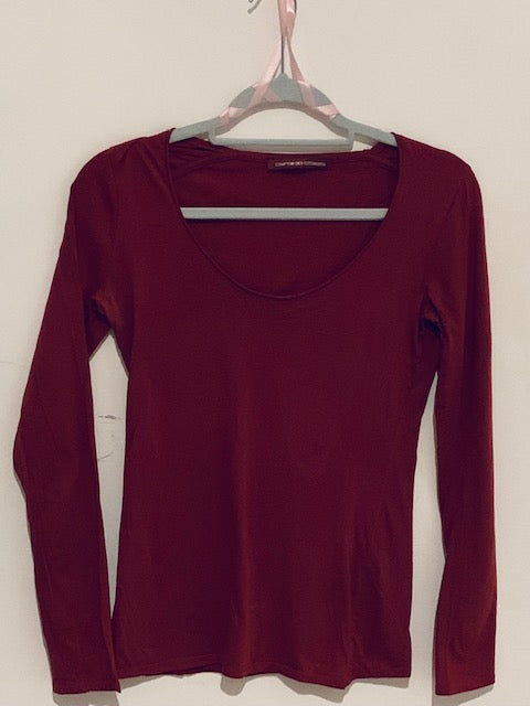 COMPTOIR DES COTONNIERS Bordeaux Cotton Sweater