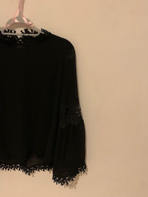 Lace Shirt and Puff Sleeves