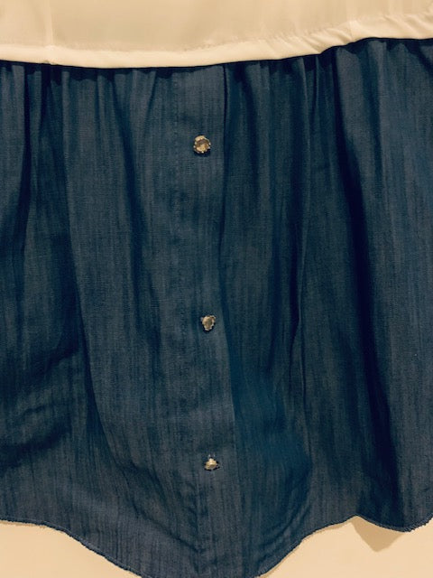 Denim inlay shirt
