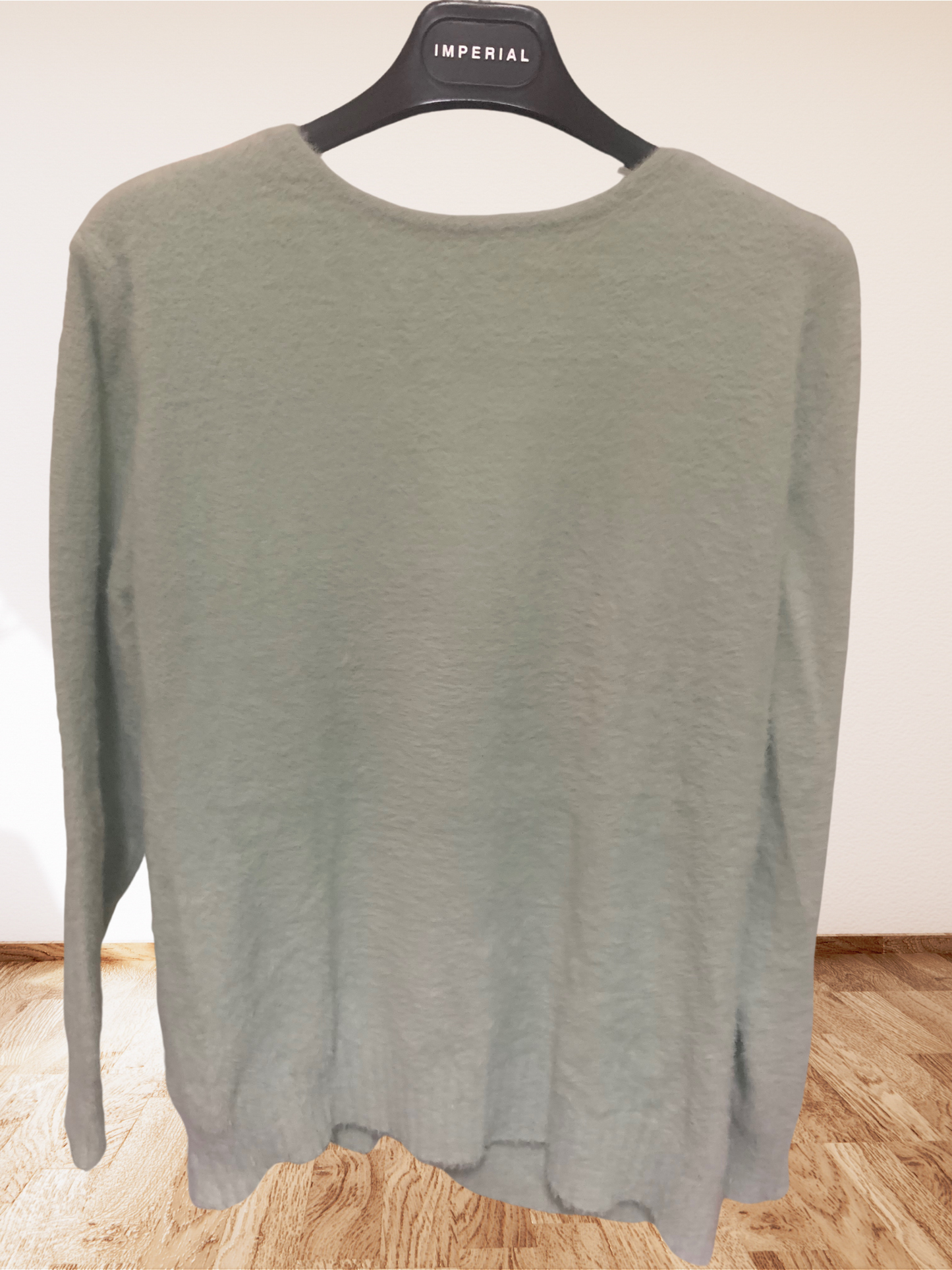 Maglione pelo verde acqua