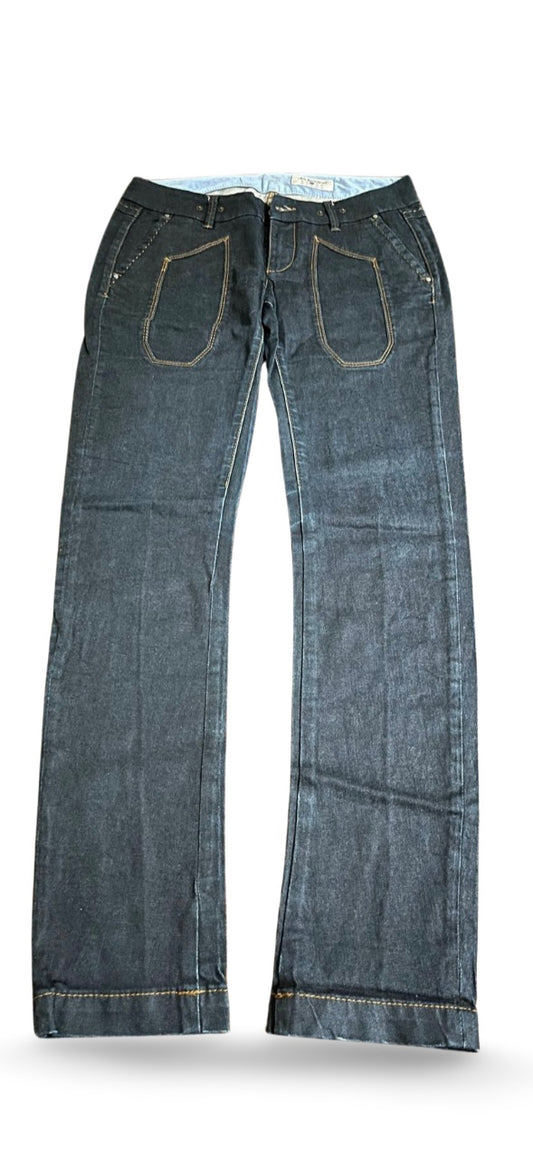 Structured Gray Jeans with Jeckerson Branded Plaque