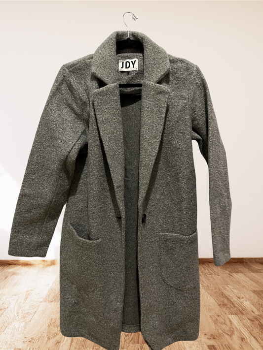 Oversized gray coat