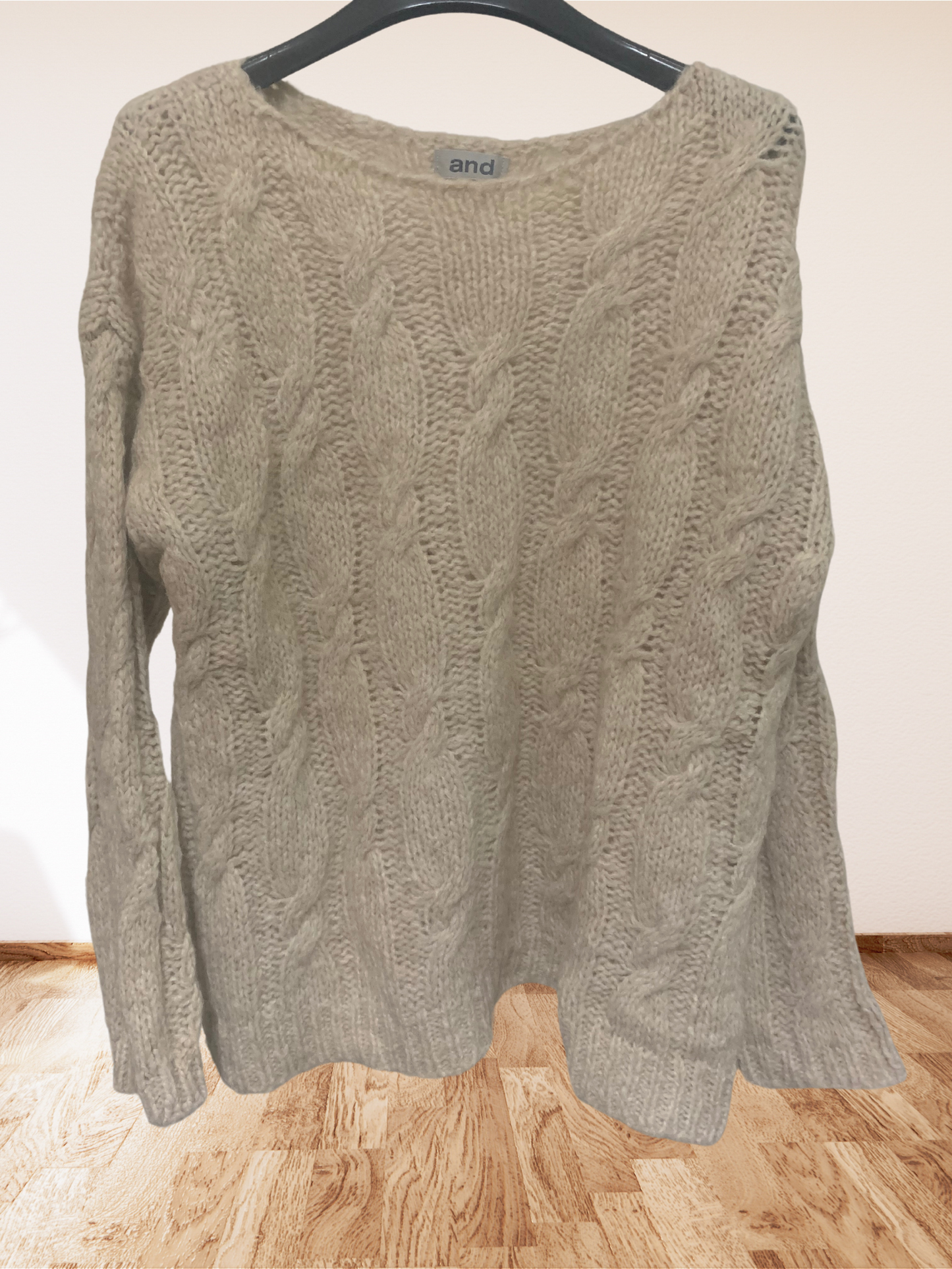 Maglione lana crema