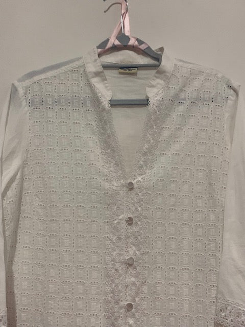 Camicia Lunga/ Caftano Pizzo