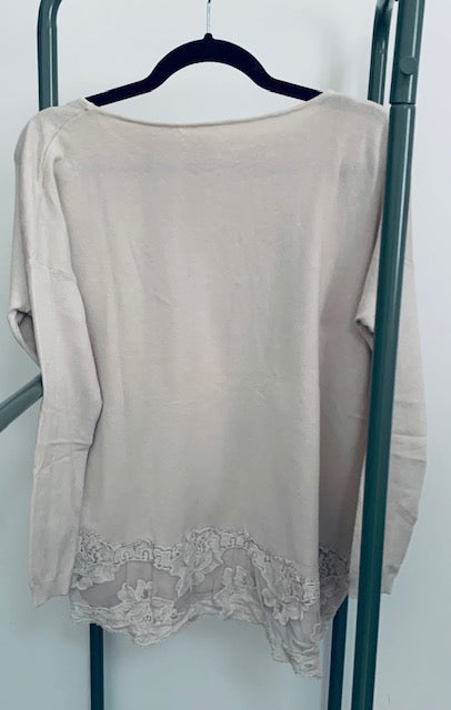 Maglione Quadrato pizzo